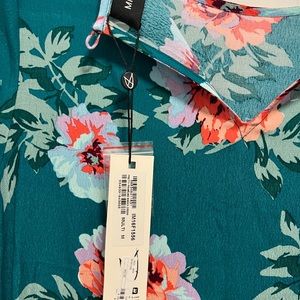 Mink Pink Teal Floral Dress